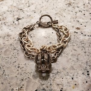 2/$29. Bracelet.  2 tone silver tone Old World style bracelet.